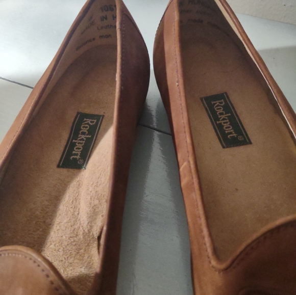 Rockport Womens Suede Brown Slip on Dress Shoe Flats Size 6.5 - Picture 8 of 13